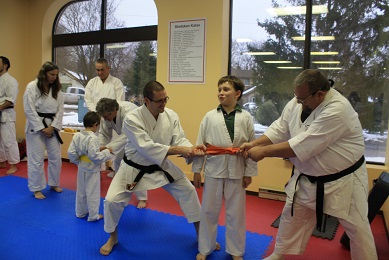 picture of kids training